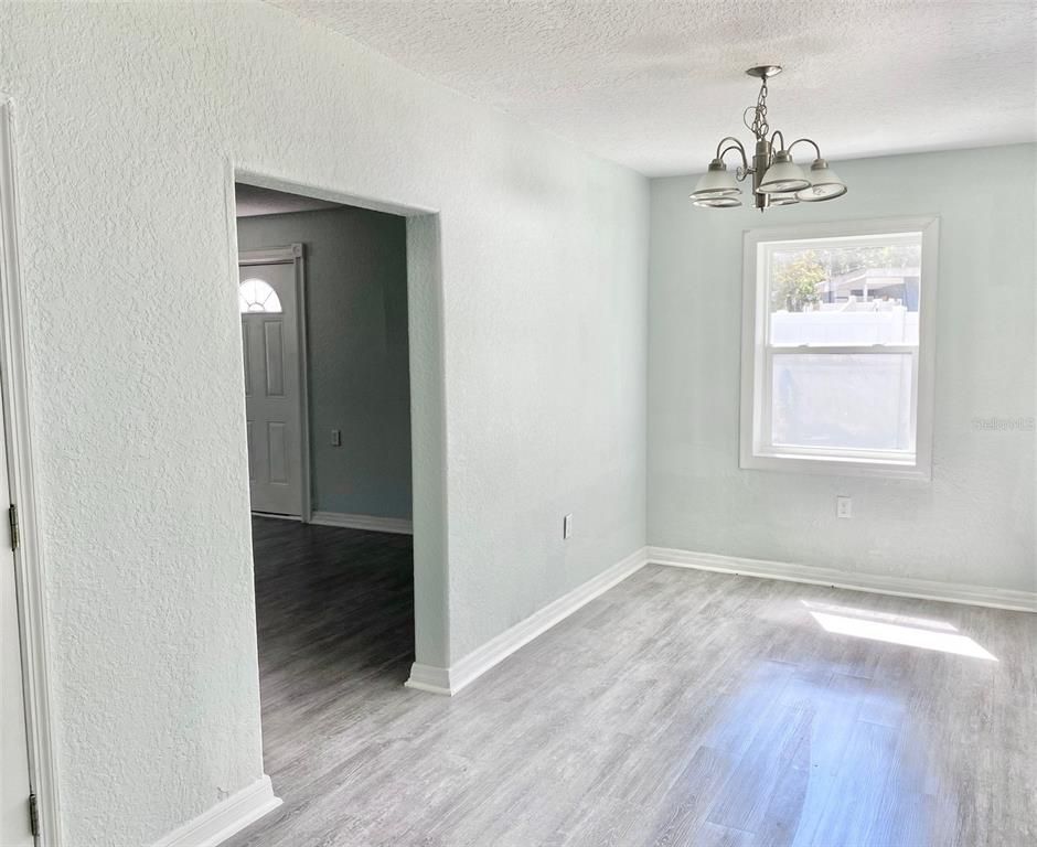 Chandelier, Empty room, Interior, Wood Texture Flooring