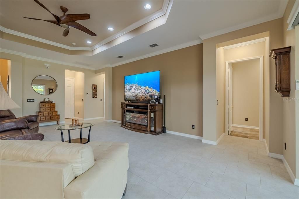 Interior, Living room, Recessed Lighting