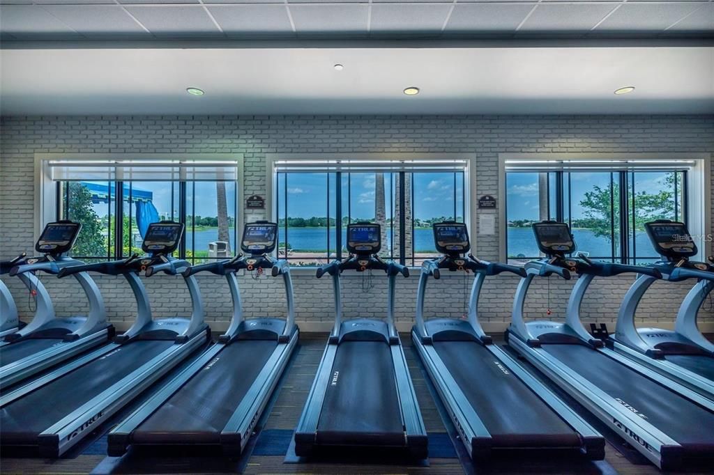Fitness Equipment, Gym, Interior, Recessed Lighting
