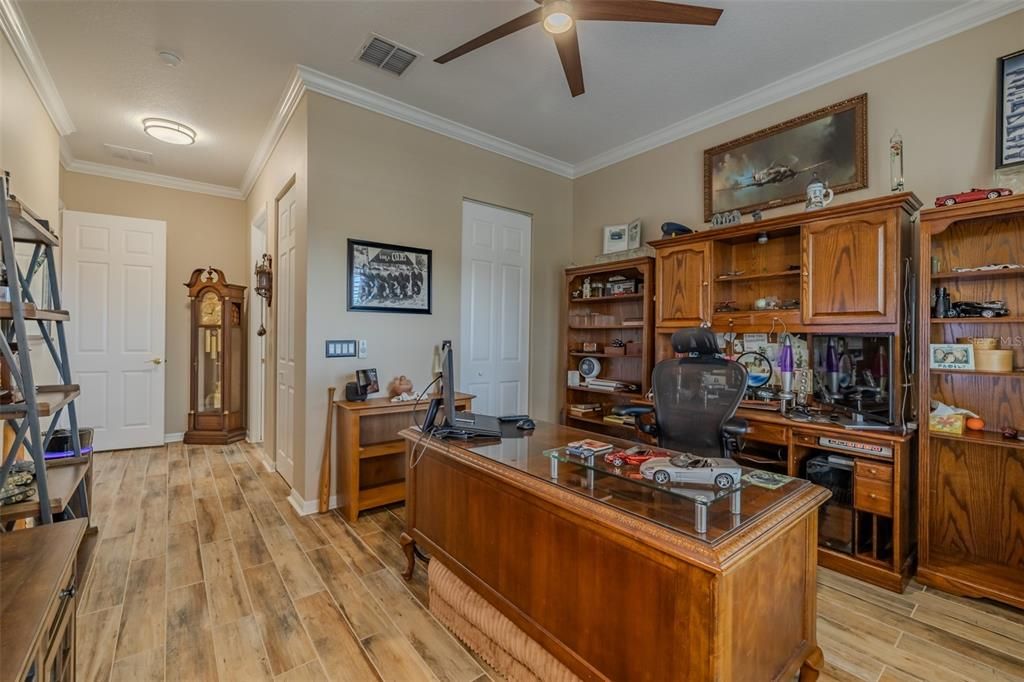 Home Office, Interior, Wood Texture Flooring