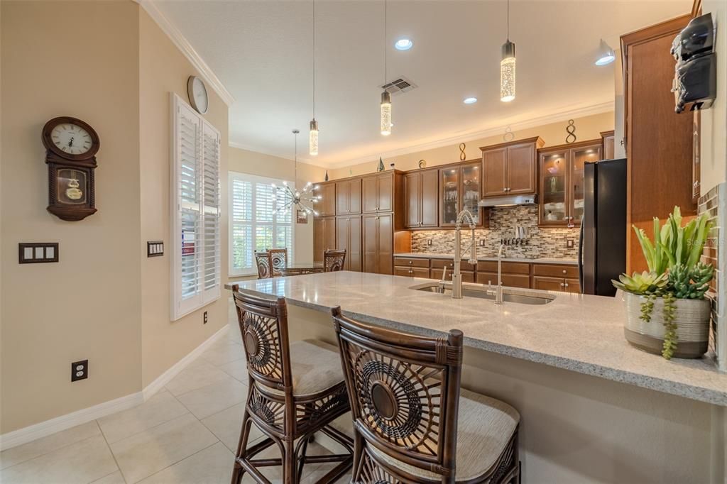 Dining room, Interior, Kitchen, Pendant Lights, Recessed Lighting