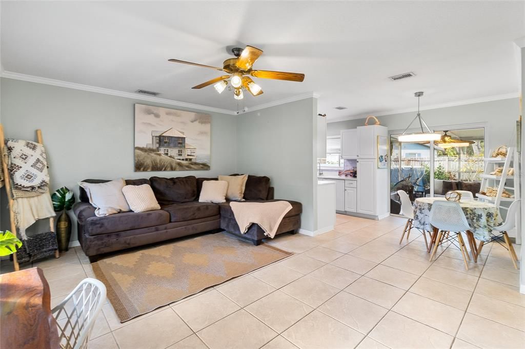 Dining room, Interior, Kitchen, Living room, Pendant Lights