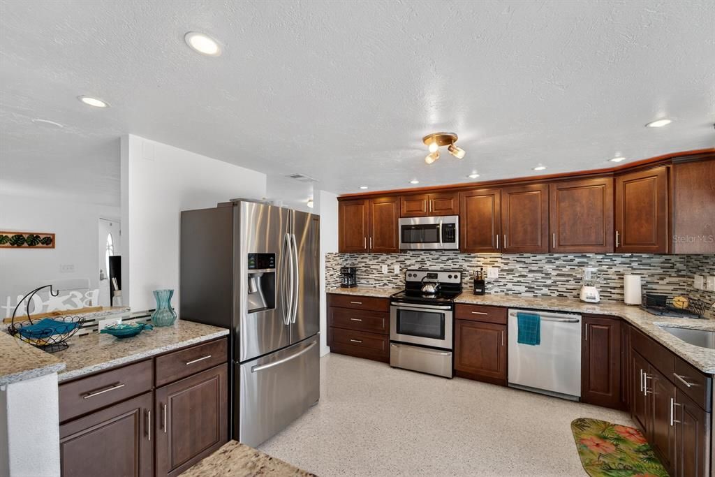 Interior, Kitchen, Recessed Lighting, Stainless Steel Appliances