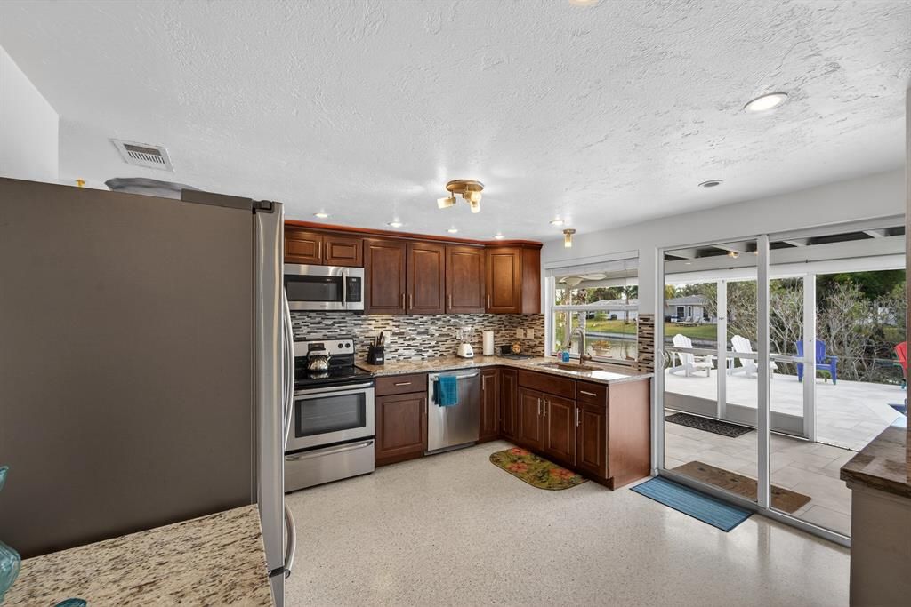Interior, Kitchen, Recessed Lighting, Stainless Steel Appliances