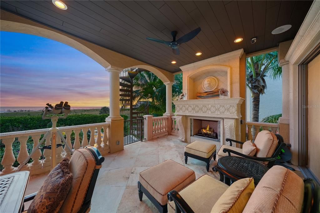 Exterior, Fireplace, Recessed Lighting, Water