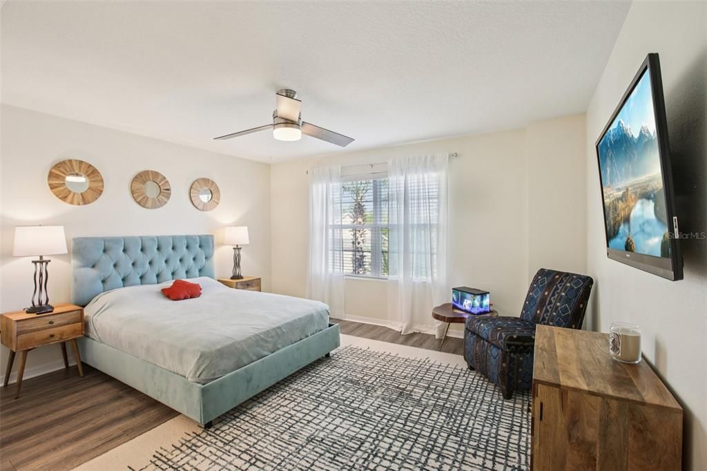 Bedroom, Interior, Wood Texture Flooring