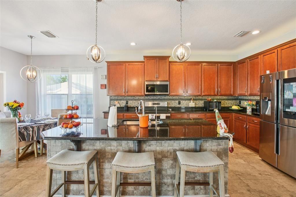 Interior, Kitchen, Pendant Lights, Recessed Lighting, Stainless Steel Appliances