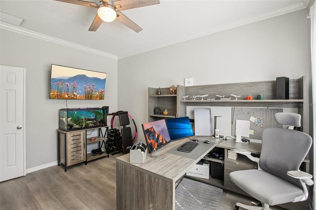 Home Office, Interior, Wood Texture Flooring