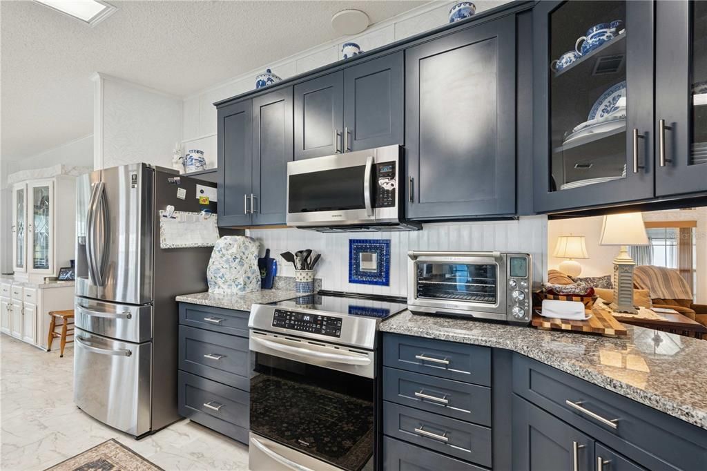 Interior, Kitchen, Marble, Stainless Steel Appliances