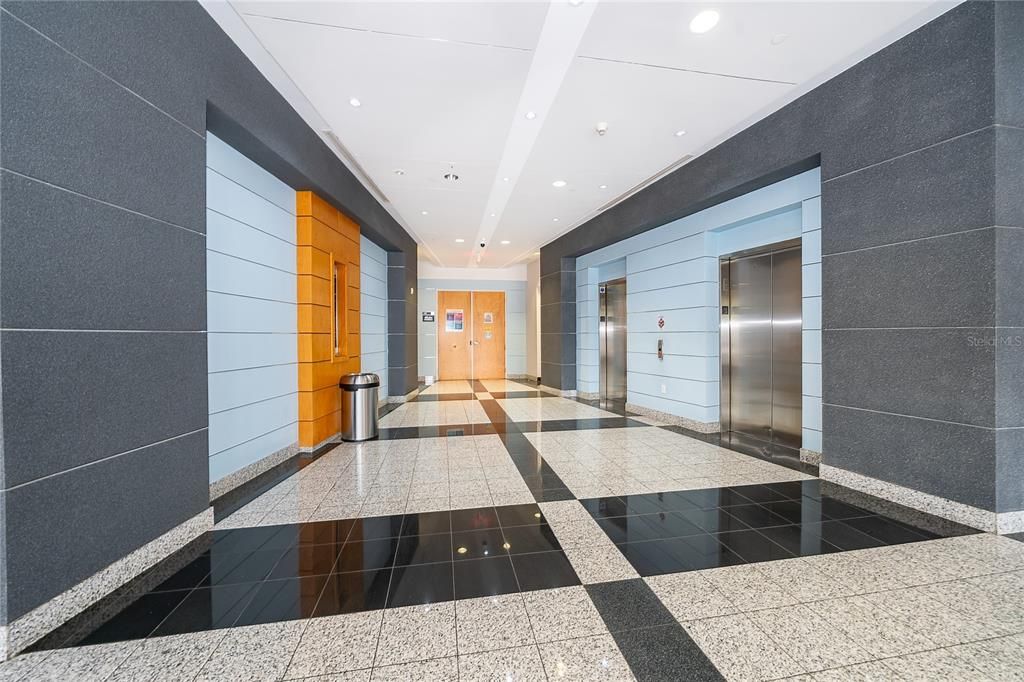 Elevator, Interior, Recessed Lighting