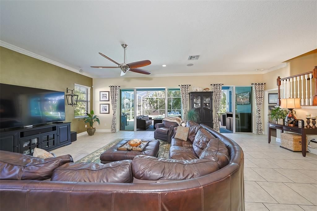 Interior, Living room, Recessed Lighting