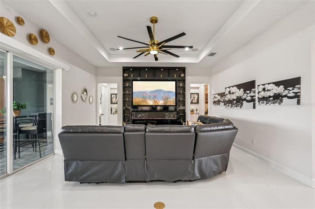 Home Theatre Room, Interior, Living room