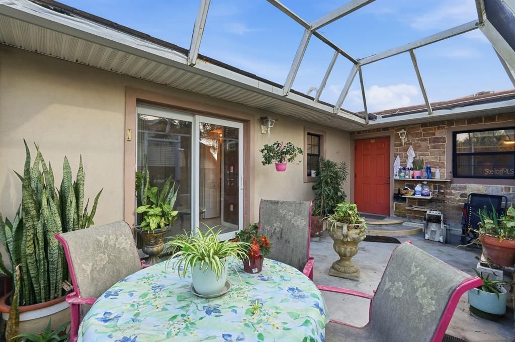 Dining room, Glass Ceilings, Interior, Stone Walls, Sun Room
