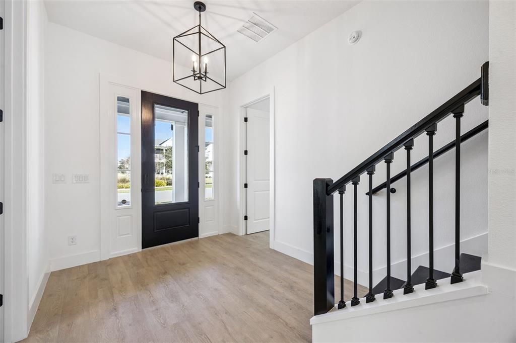 Interior, Pendant Lights, Wood Texture Flooring