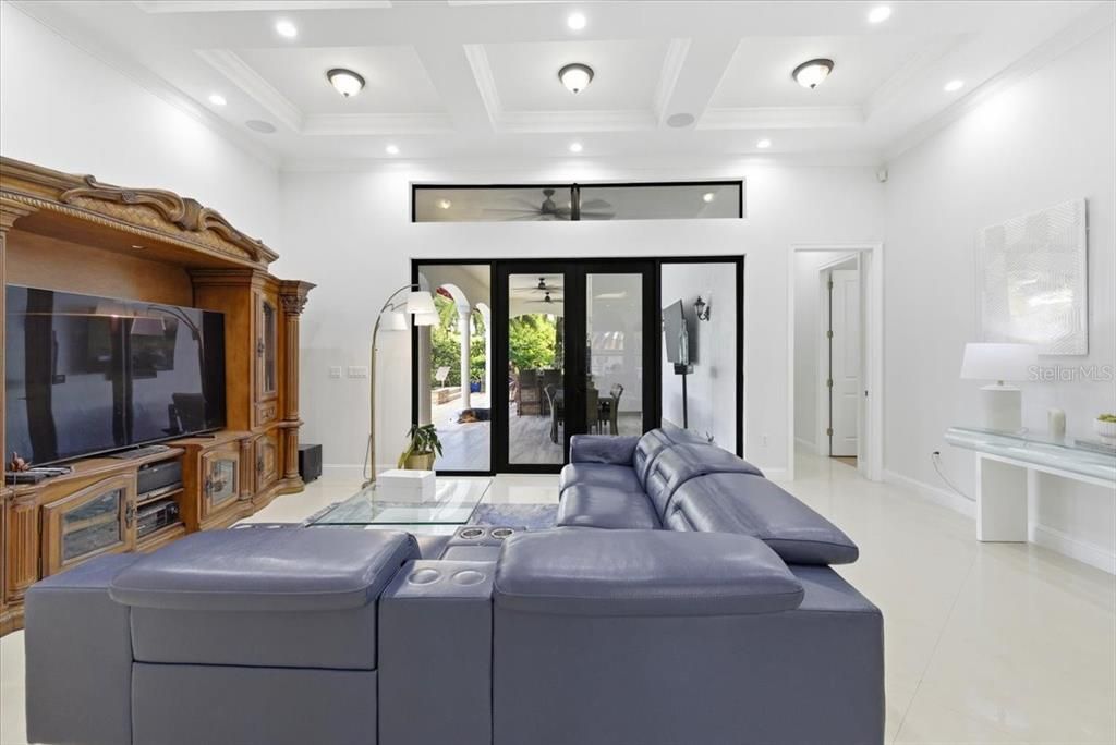 Interior, Living room, Recessed Lighting