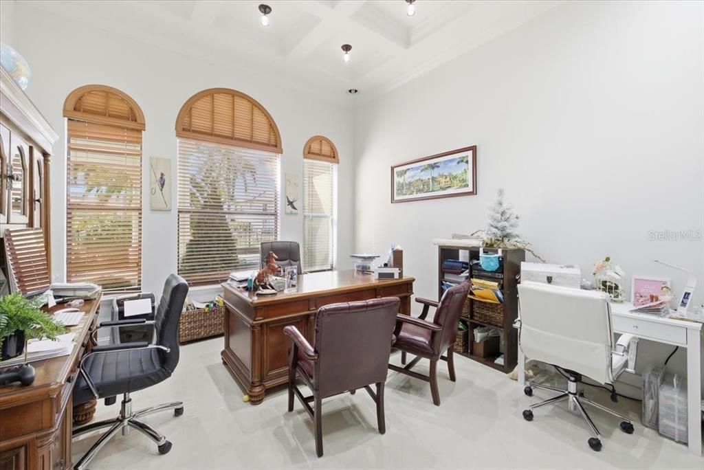 Home Office, Interior, Recessed Lighting