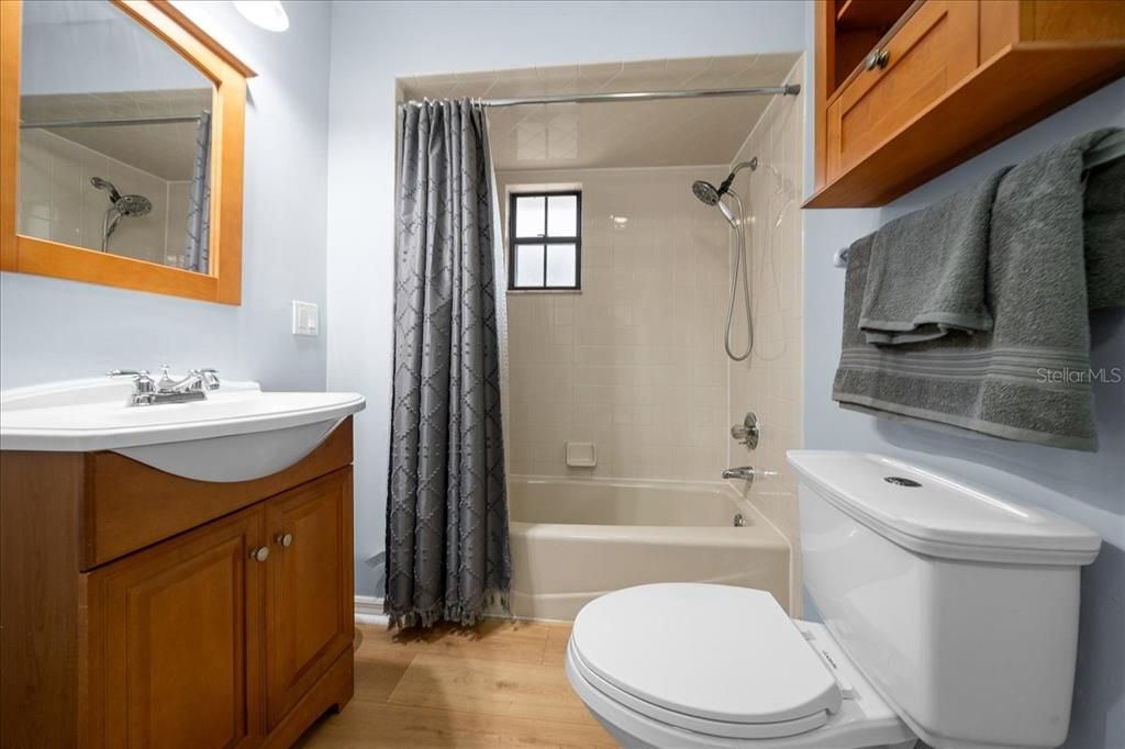 Bathroom, Interior, Wood Texture Flooring