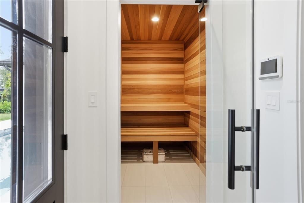 Interior, Recessed Lighting, Sauna Room