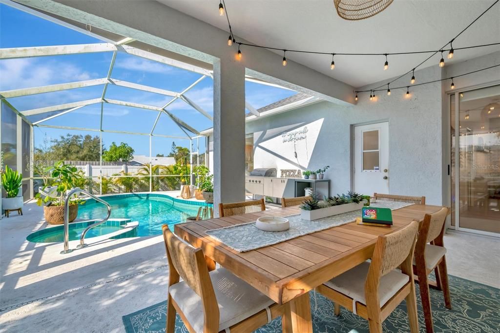 Dining room, Glass Ceilings, Interior, Pool, Sun Room