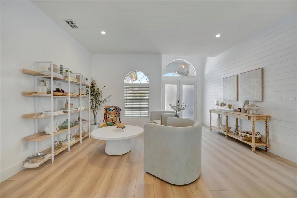 Interior, Recessed Lighting, Wood Texture Flooring