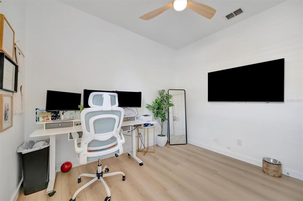 Home Office, Interior, Wood Texture Flooring