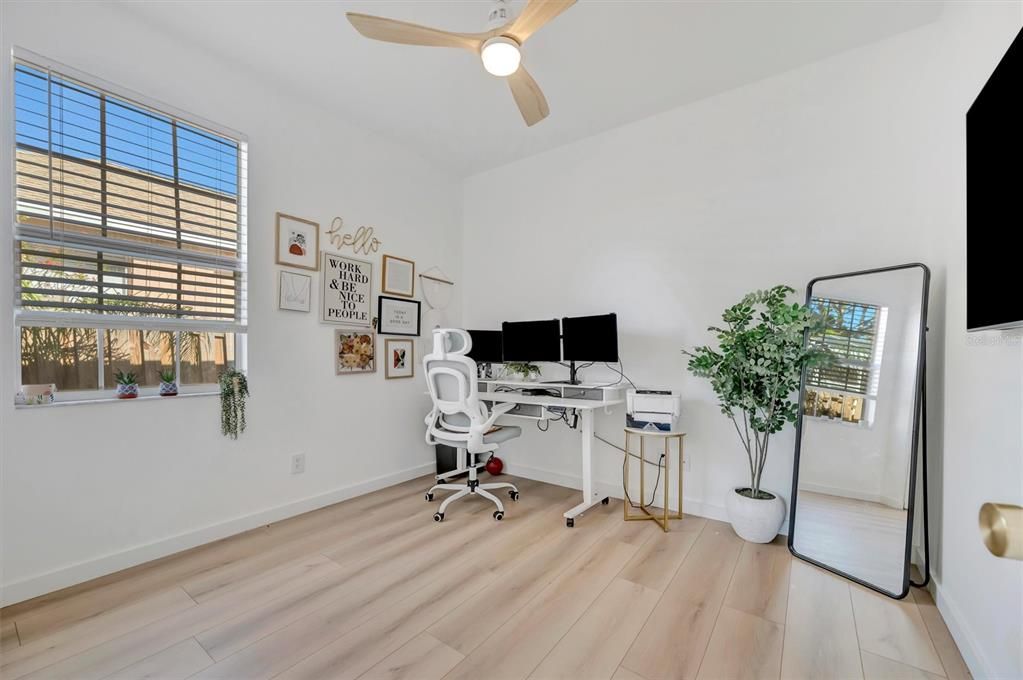 Home Office, Interior, Wood Texture Flooring