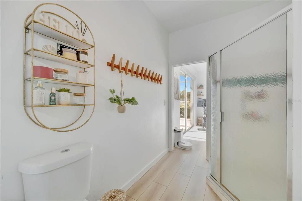 Bathroom, Interior, Wood Texture Flooring