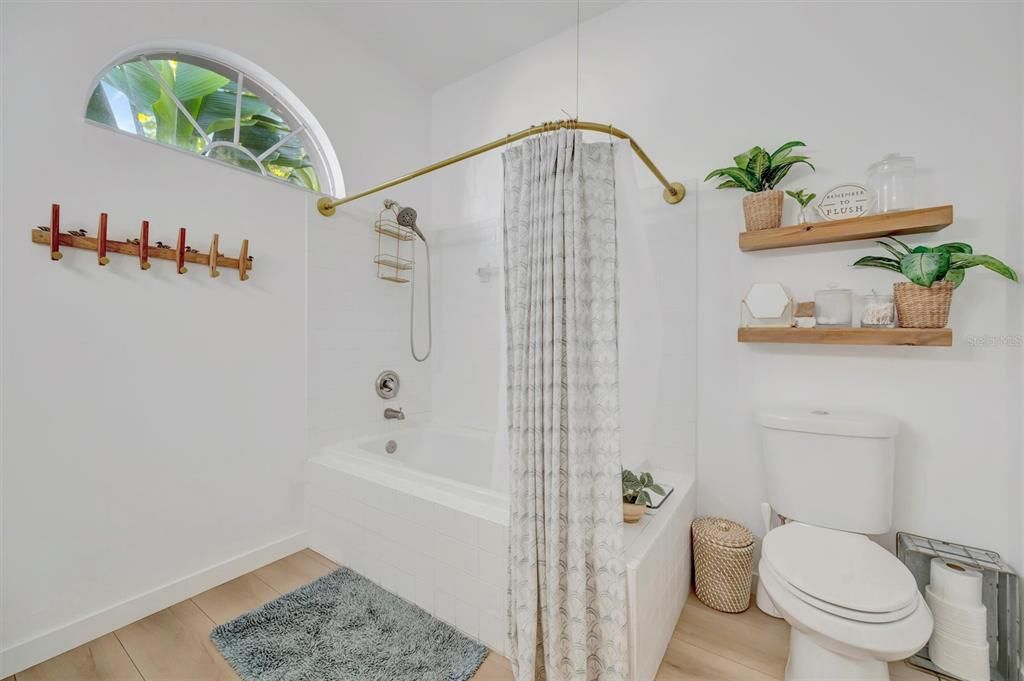 Bathroom, Interior, Wood Texture Flooring