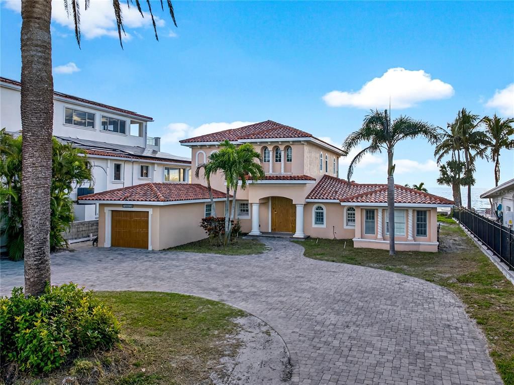 Attached, Backyard, Exterior, Facade, Mediterranean