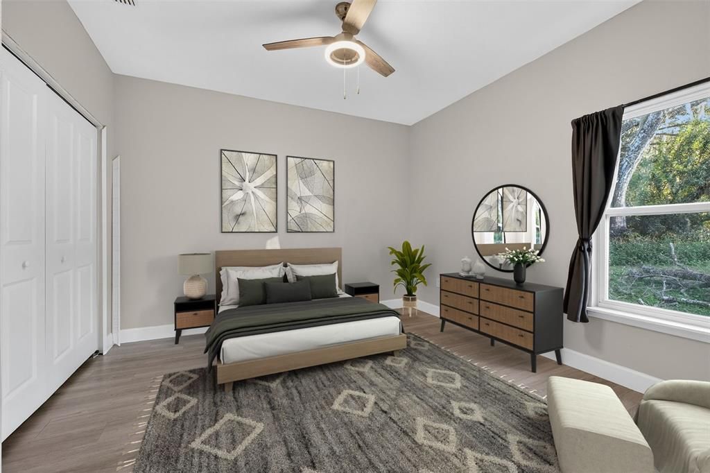Bedroom, Interior, Wood Texture Flooring