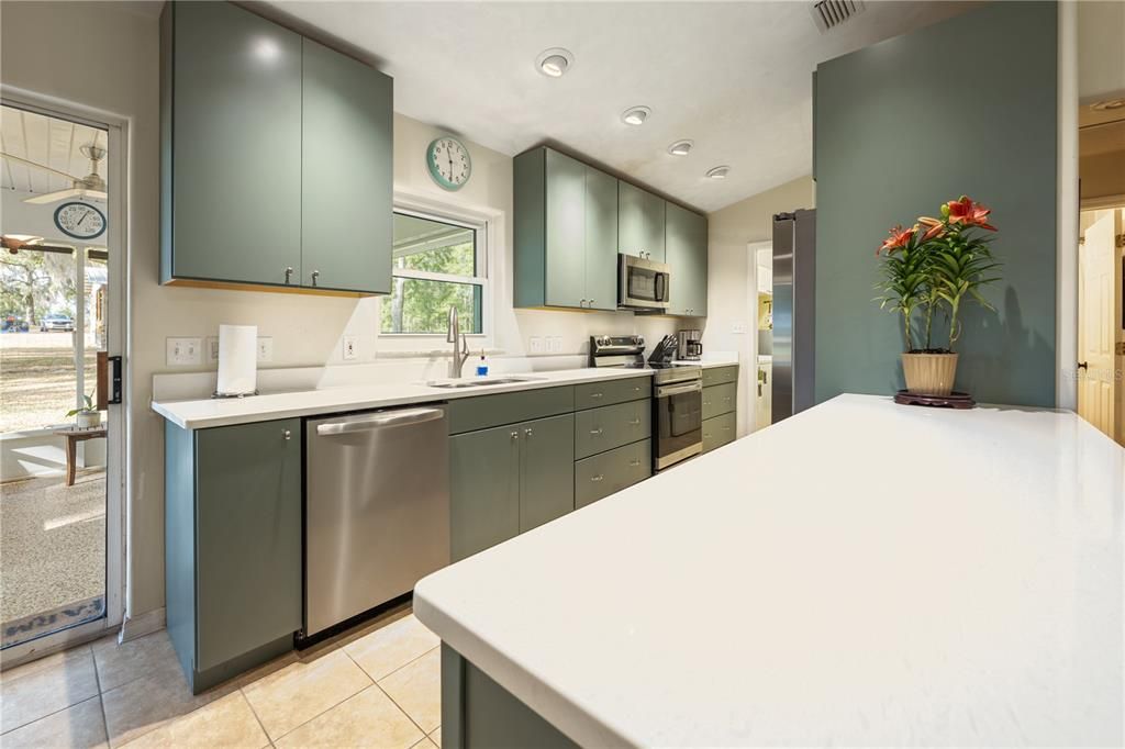 Interior, Kitchen, Recessed Lighting, Stainless Steel Appliances