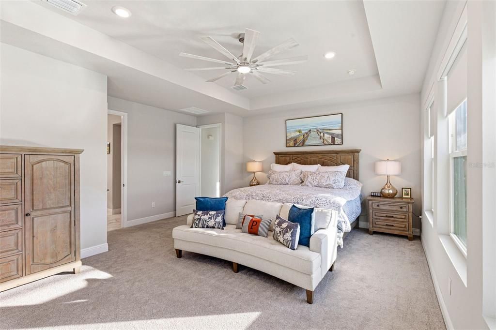 Bedroom, Interior, Recessed Lighting