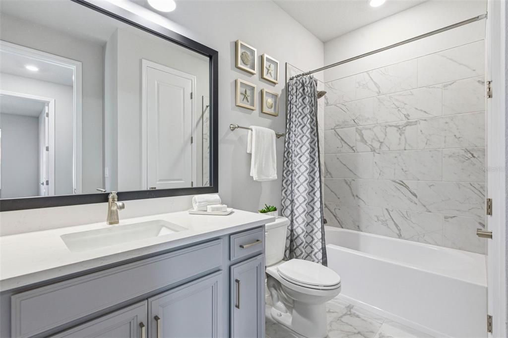 Bathroom, Interior, Marble, Marble Walls, Recessed Lighting