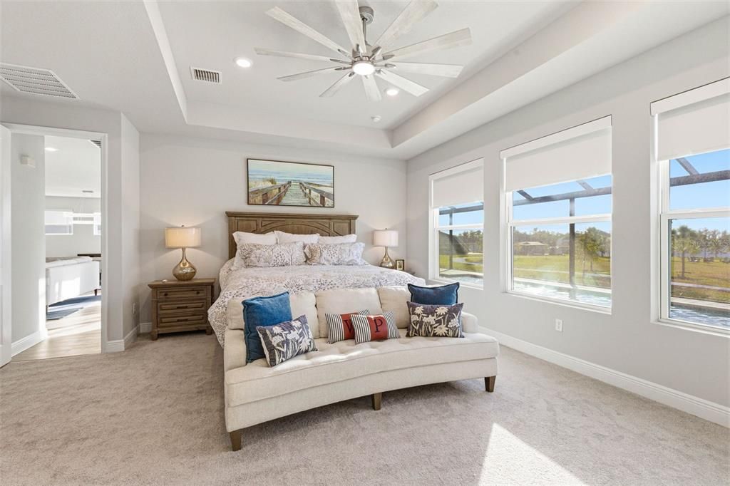 Bedroom, Interior, Recessed Lighting