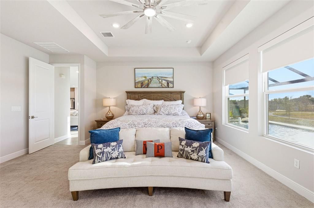 Bedroom, Interior, Recessed Lighting