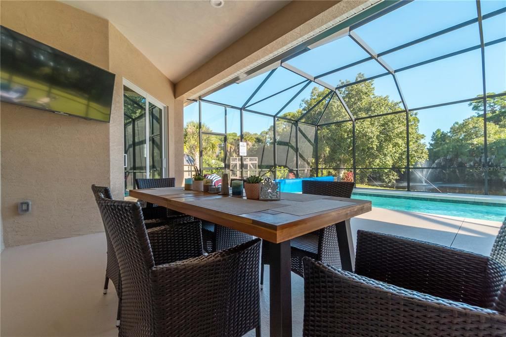 Dining room, Glass Ceilings, Interior, Pool, Sun Room