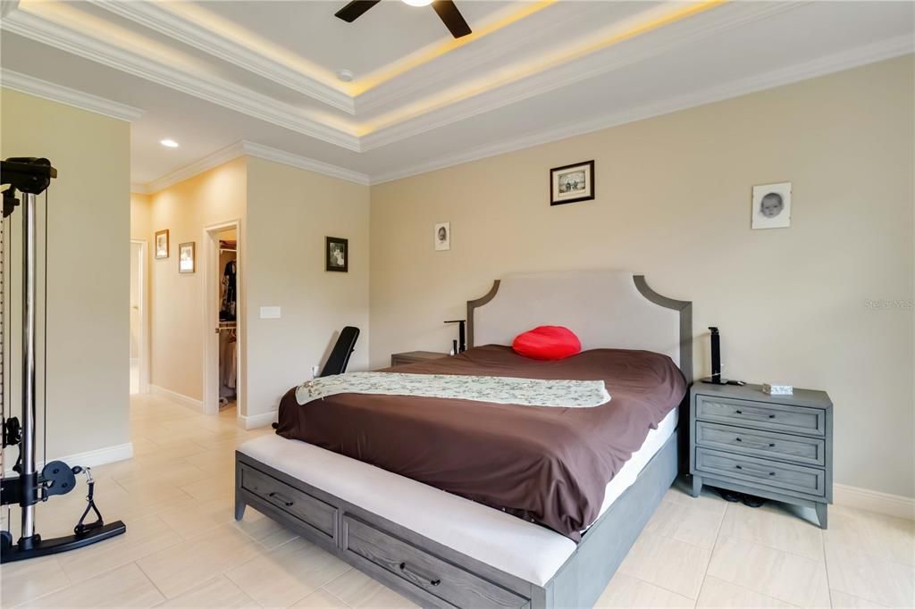 Bedroom, Interior, Recessed Lighting