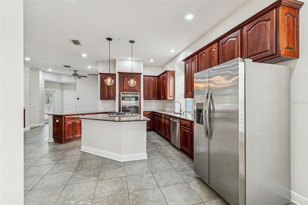 Interior, Kitchen, Pendant Lights, Recessed Lighting, Stainless Steel Appliances