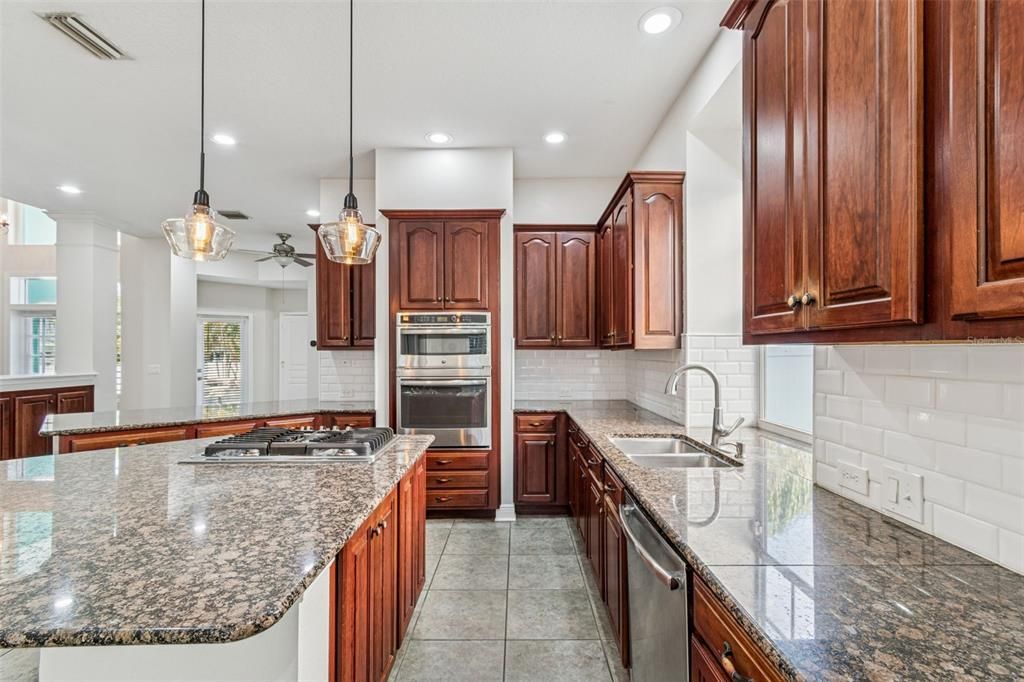 Interior, Kitchen, Pendant Lights, Recessed Lighting, Stainless Steel Appliances