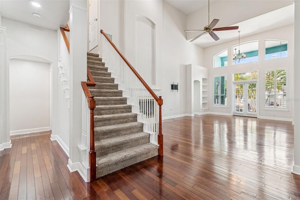 Chandelier, Interior, Recessed Lighting, Wood Texture Flooring