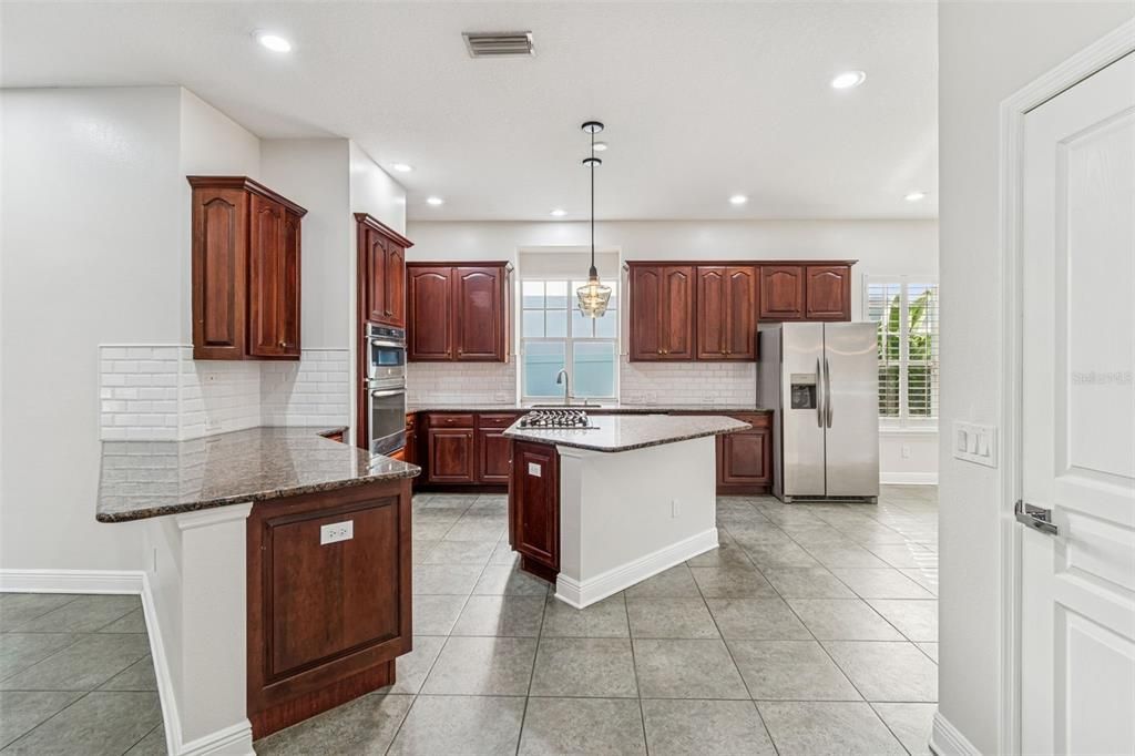 Interior, Kitchen, Pendant Lights, Recessed Lighting, Stainless Steel Appliances