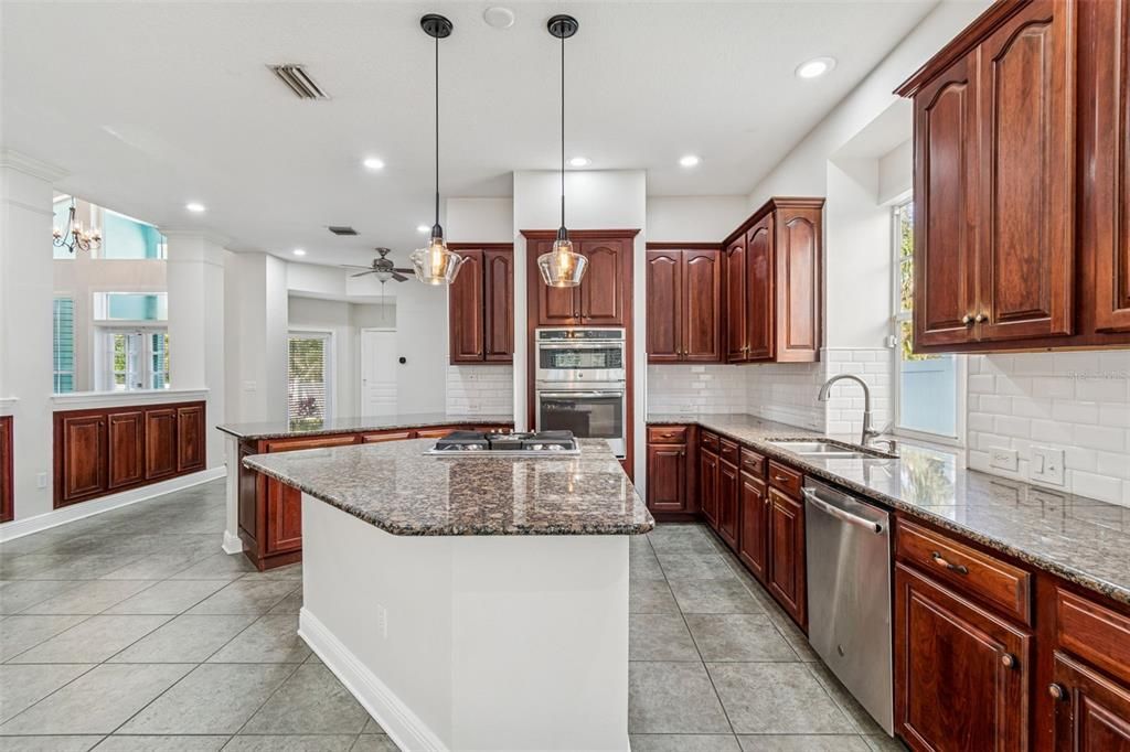 Interior, Kitchen, Pendant Lights, Recessed Lighting, Stainless Steel Appliances