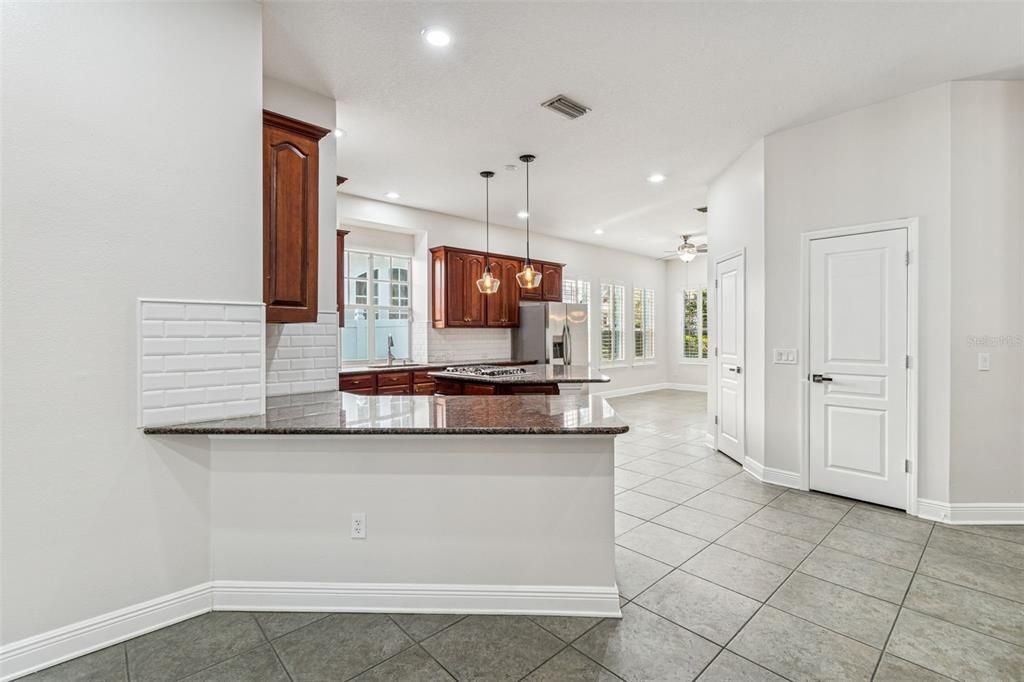 Interior, Kitchen, Pendant Lights, Recessed Lighting