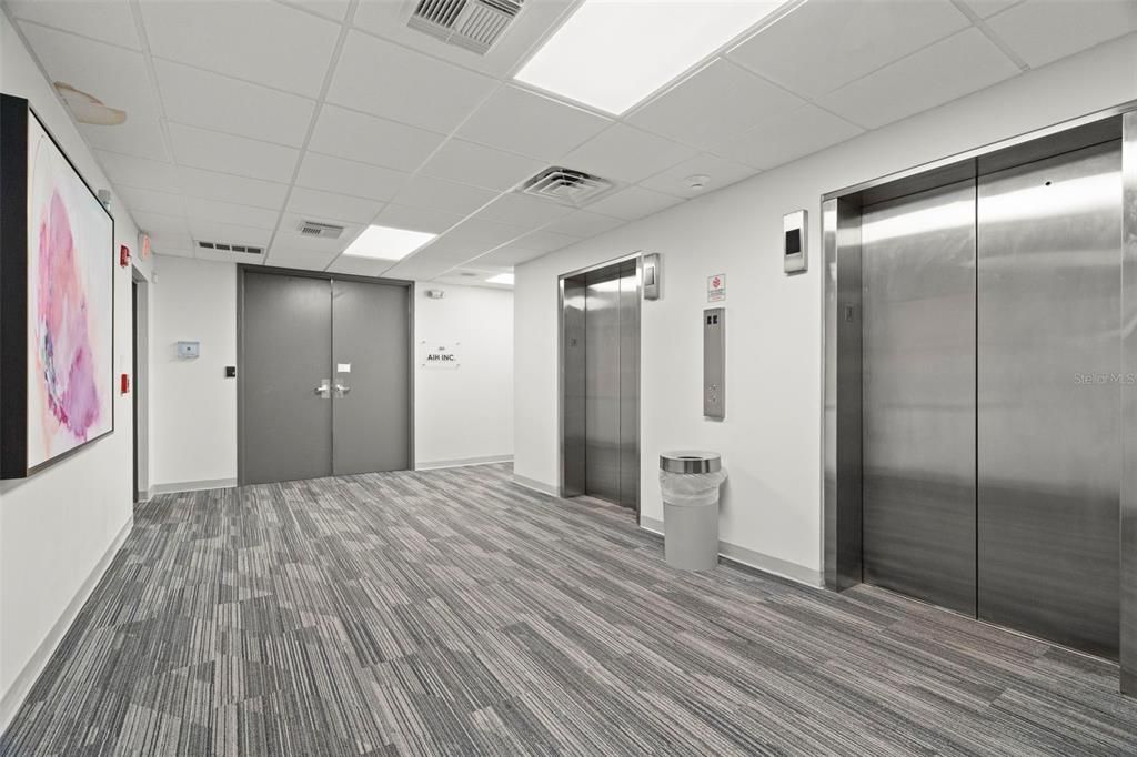 Elevator, Interior, Recessed Lighting