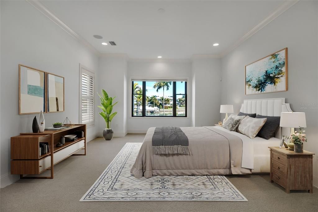 Bedroom, Interior, Recessed Lighting