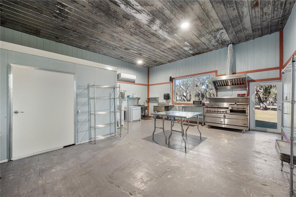 Interior, Kitchen, Recessed Lighting, Stainless Steel Appliances, Wooden Ceilings