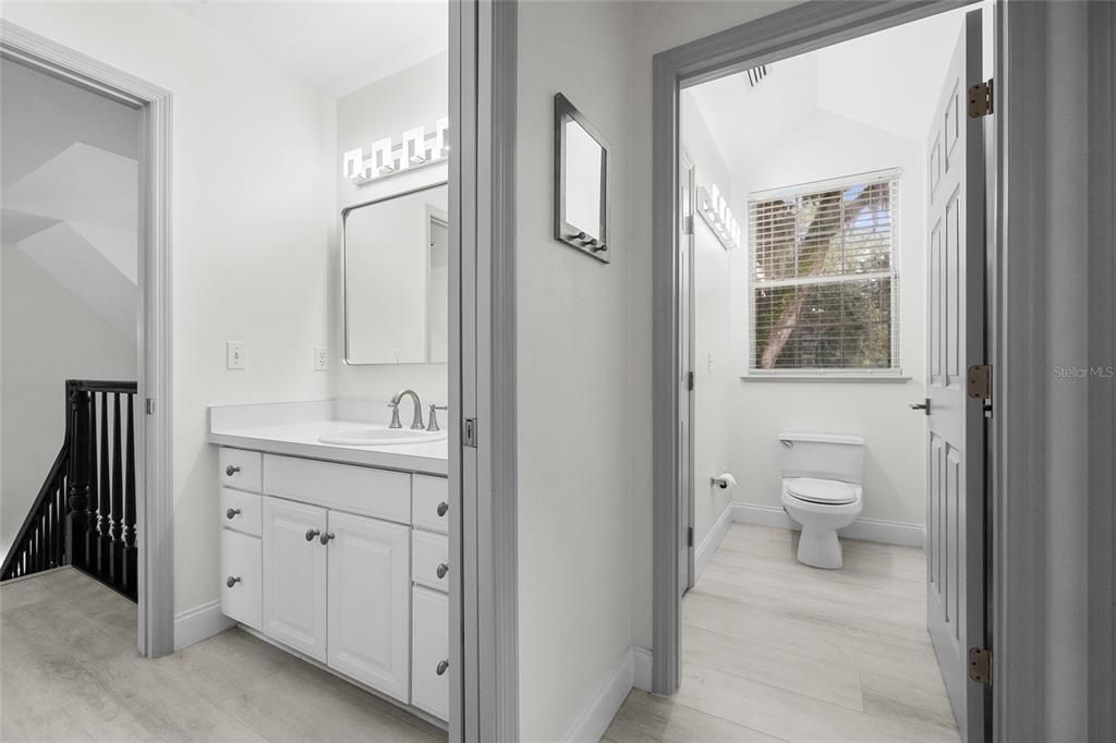 Bathroom, Interior, Wood Texture Flooring