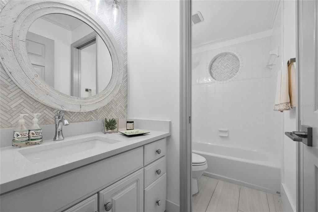 Bathroom, Interior, Wood Texture Flooring