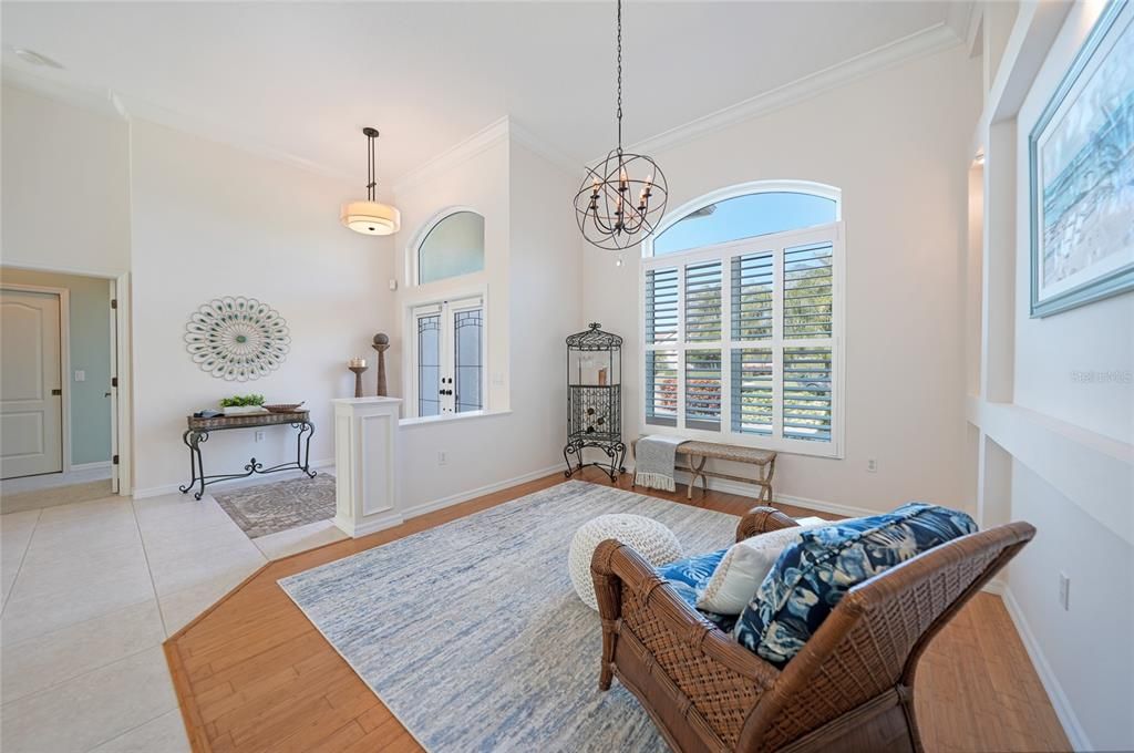 Fireplace, Interior, Pendant Lights, Wood Texture Flooring