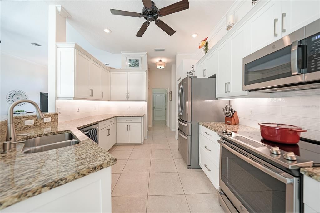 Interior, Kitchen, Recessed Lighting, Stainless Steel Appliances